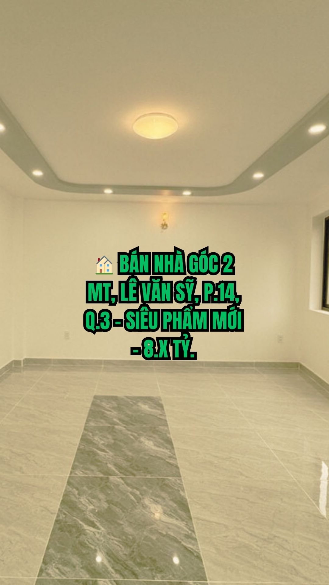 Bán nhà góc 2 mặt tiền Lê Văn Sỹ, P.14, Q.3 - siêu phẩm mới - hơn 8 tỷ